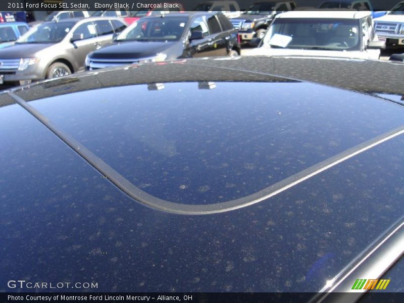Ebony Black / Charcoal Black 2011 Ford Focus SEL Sedan
