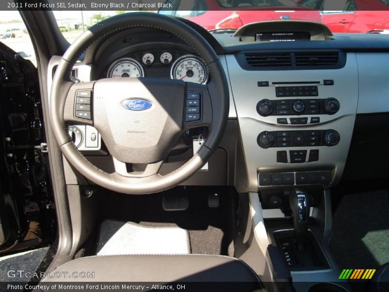 Ebony Black / Charcoal Black 2011 Ford Focus SEL Sedan