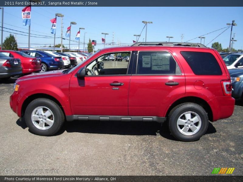 Sangria Red Metallic / Stone 2011 Ford Escape XLT