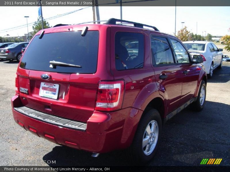 Sangria Red Metallic / Stone 2011 Ford Escape XLT