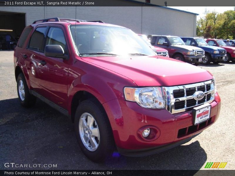 Sangria Red Metallic / Stone 2011 Ford Escape XLT