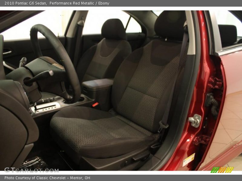 Performance Red Metallic / Ebony 2010 Pontiac G6 Sedan