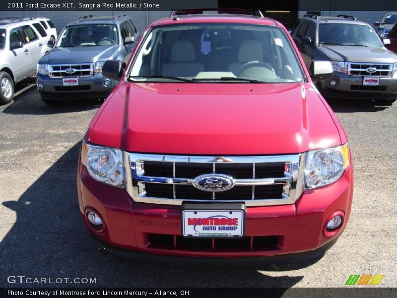 Sangria Red Metallic / Stone 2011 Ford Escape XLT