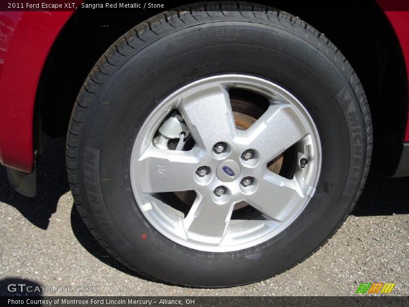 Sangria Red Metallic / Stone 2011 Ford Escape XLT