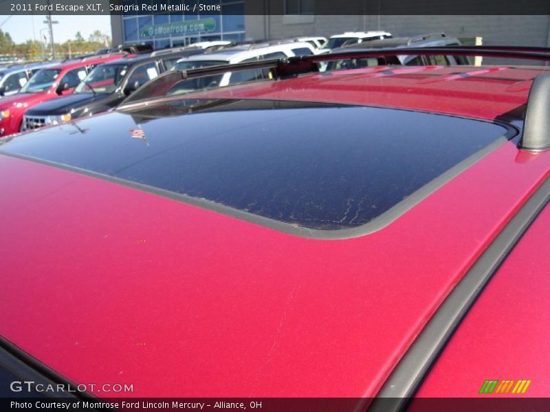 Sangria Red Metallic / Stone 2011 Ford Escape XLT