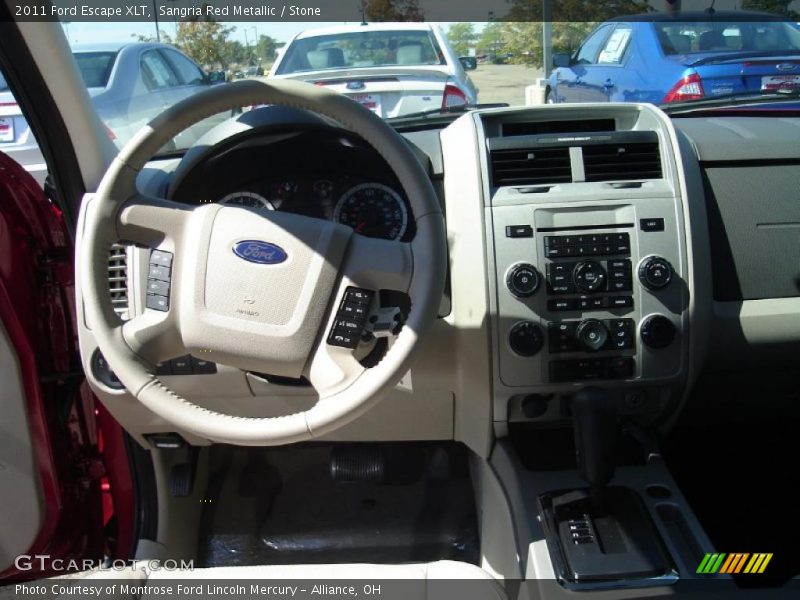 Sangria Red Metallic / Stone 2011 Ford Escape XLT