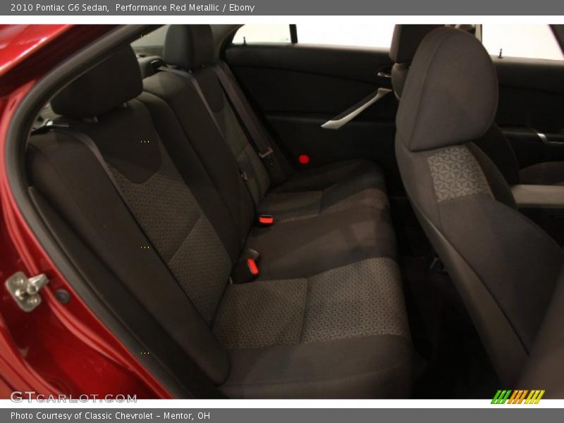 Performance Red Metallic / Ebony 2010 Pontiac G6 Sedan