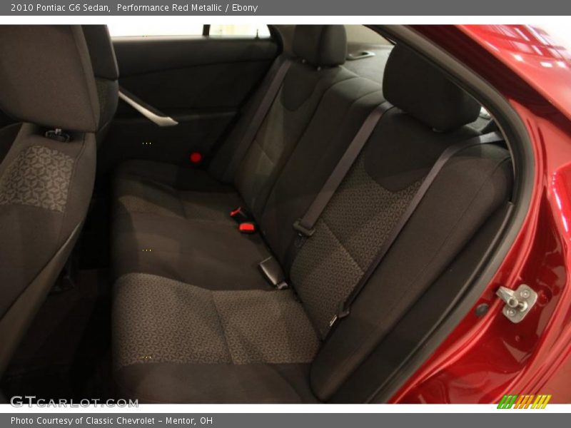 Performance Red Metallic / Ebony 2010 Pontiac G6 Sedan