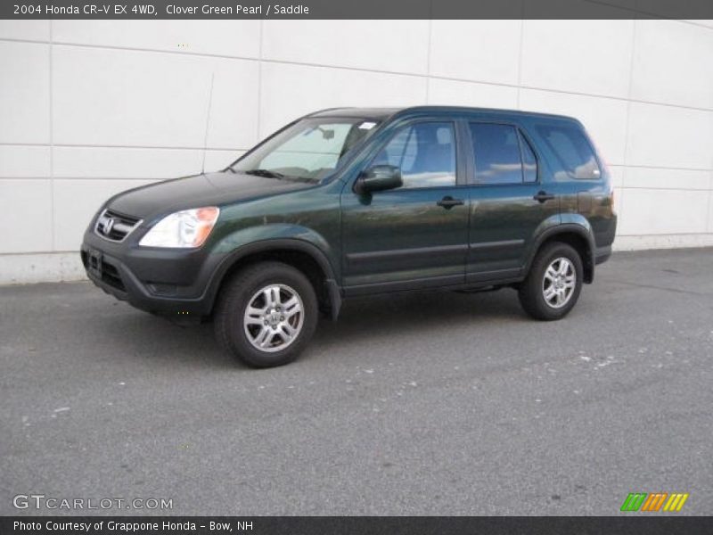 Clover Green Pearl / Saddle 2004 Honda CR-V EX 4WD