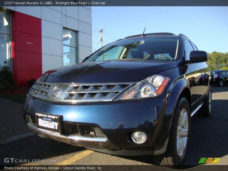 Midnight Blue Pearl / Charcoal 2007 Nissan Murano SL AWD