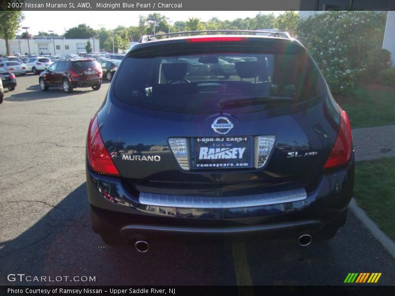 Midnight Blue Pearl / Charcoal 2007 Nissan Murano SL AWD