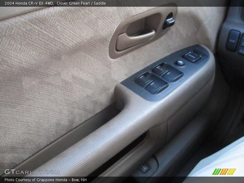 Clover Green Pearl / Saddle 2004 Honda CR-V EX 4WD