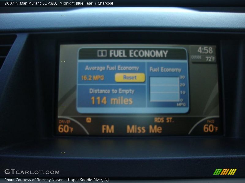 Midnight Blue Pearl / Charcoal 2007 Nissan Murano SL AWD