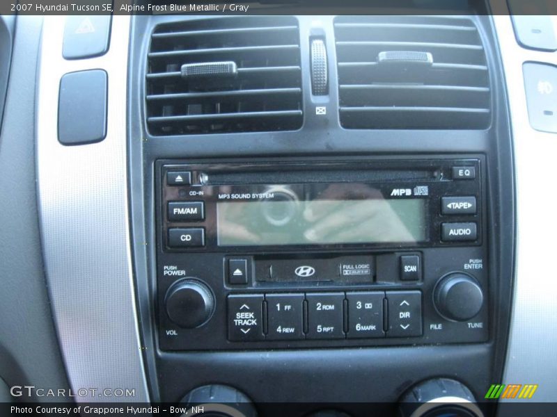 Alpine Frost Blue Metallic / Gray 2007 Hyundai Tucson SE
