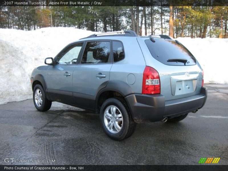 Alpine Frost Blue Metallic / Gray 2007 Hyundai Tucson SE