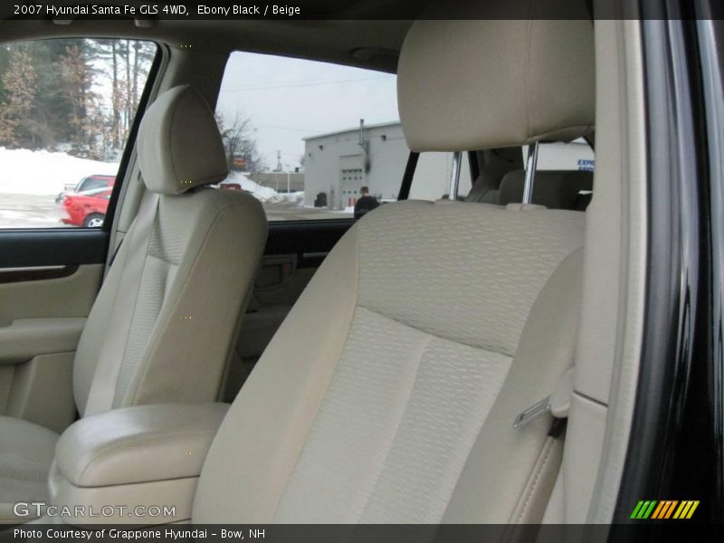 Ebony Black / Beige 2007 Hyundai Santa Fe GLS 4WD