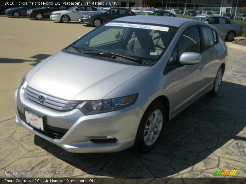 Alabaster Silver Metallic / Gray 2010 Honda Insight Hybrid EX