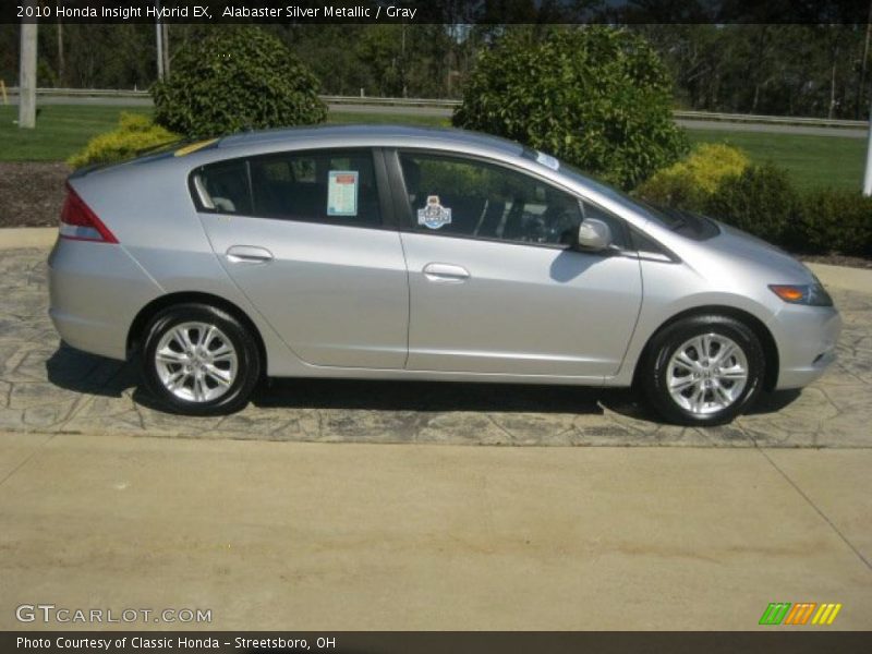Alabaster Silver Metallic / Gray 2010 Honda Insight Hybrid EX