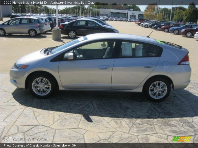 Alabaster Silver Metallic / Gray 2010 Honda Insight Hybrid EX