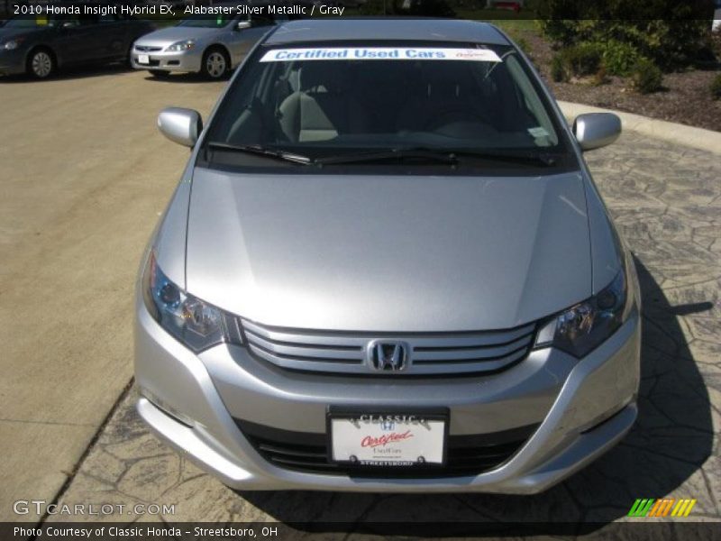 Alabaster Silver Metallic / Gray 2010 Honda Insight Hybrid EX