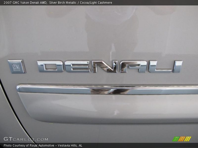 Silver Birch Metallic / Cocoa/Light Cashmere 2007 GMC Yukon Denali AWD