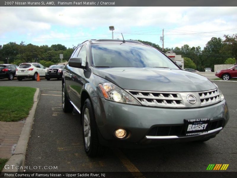 Platinum Pearl Matallic / Charcoal 2007 Nissan Murano SL AWD