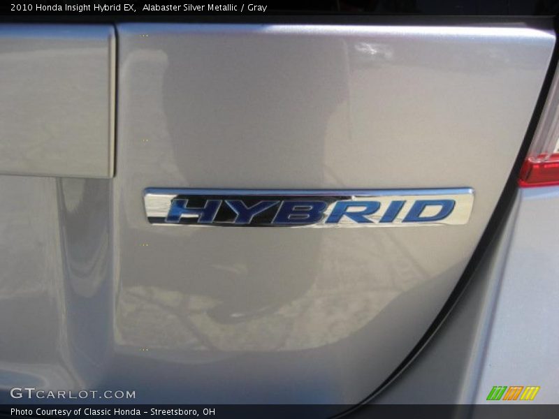 Alabaster Silver Metallic / Gray 2010 Honda Insight Hybrid EX