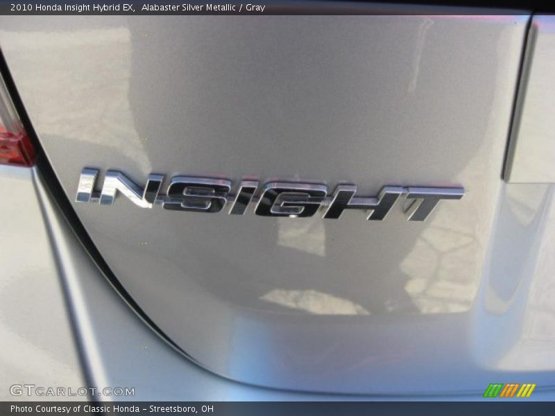 Alabaster Silver Metallic / Gray 2010 Honda Insight Hybrid EX