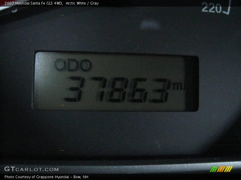 Arctic White / Gray 2007 Hyundai Santa Fe GLS 4WD