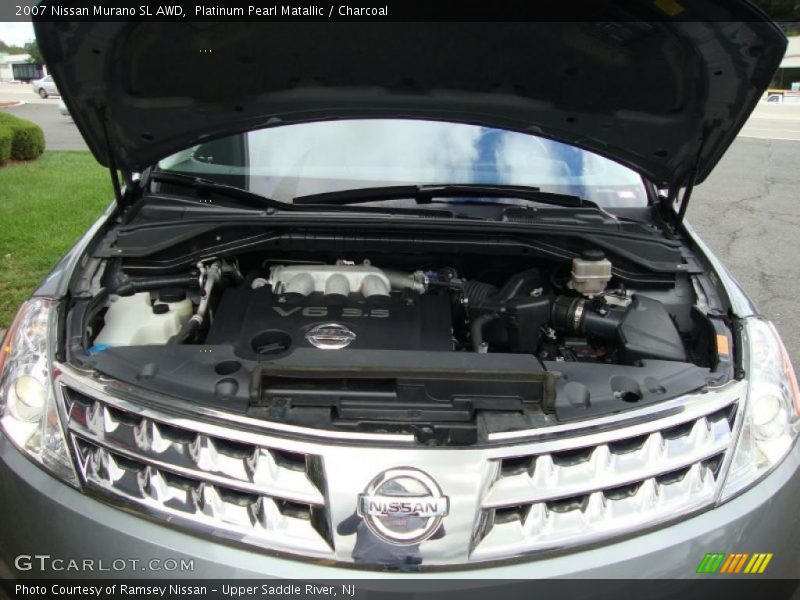 Platinum Pearl Matallic / Charcoal 2007 Nissan Murano SL AWD