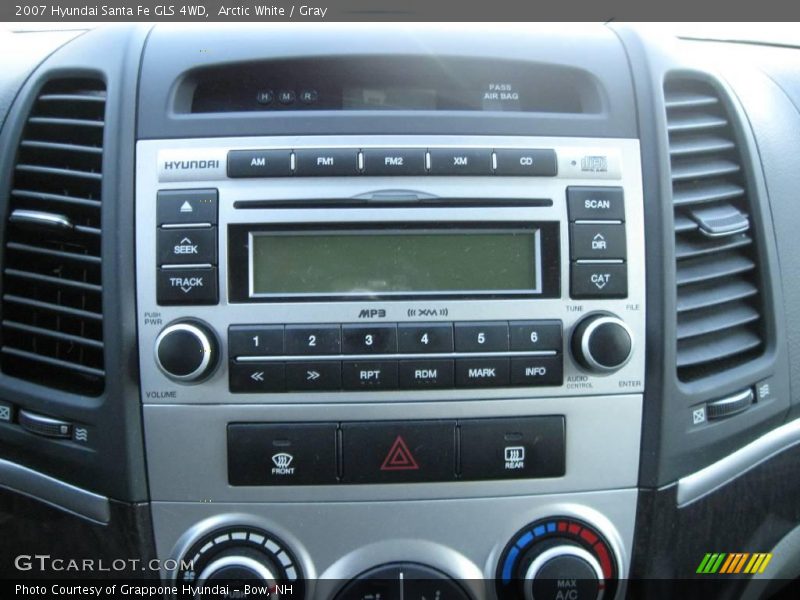 Arctic White / Gray 2007 Hyundai Santa Fe GLS 4WD
