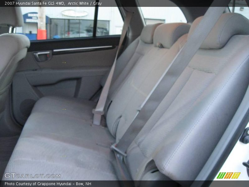 Arctic White / Gray 2007 Hyundai Santa Fe GLS 4WD