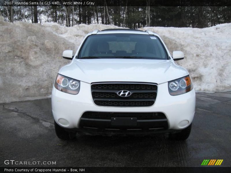 Arctic White / Gray 2007 Hyundai Santa Fe GLS 4WD