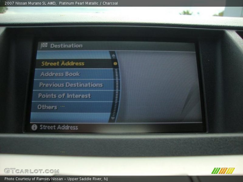 Platinum Pearl Matallic / Charcoal 2007 Nissan Murano SL AWD