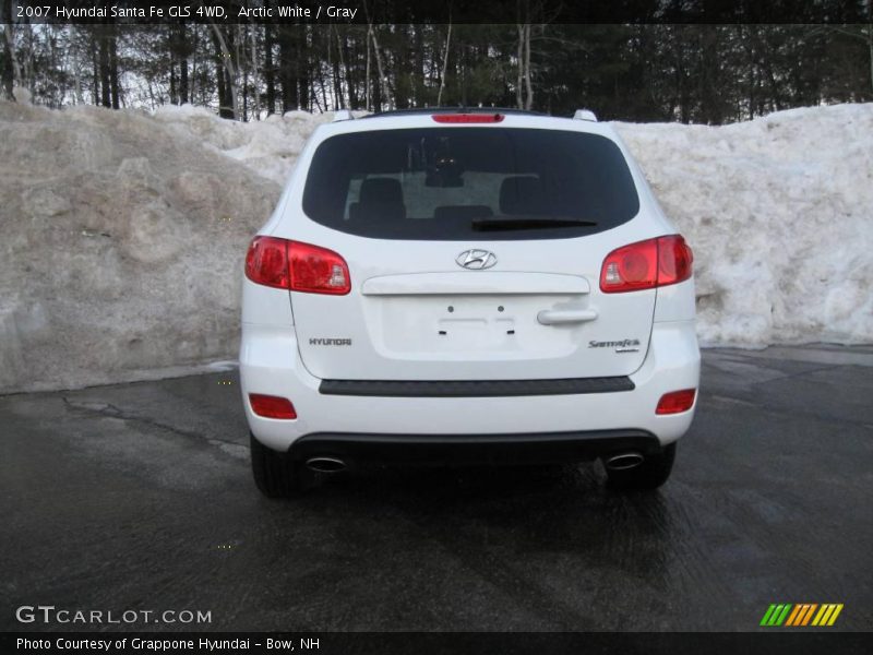 Arctic White / Gray 2007 Hyundai Santa Fe GLS 4WD