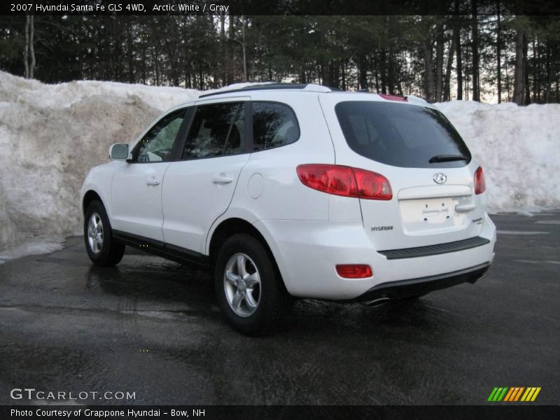 Arctic White / Gray 2007 Hyundai Santa Fe GLS 4WD