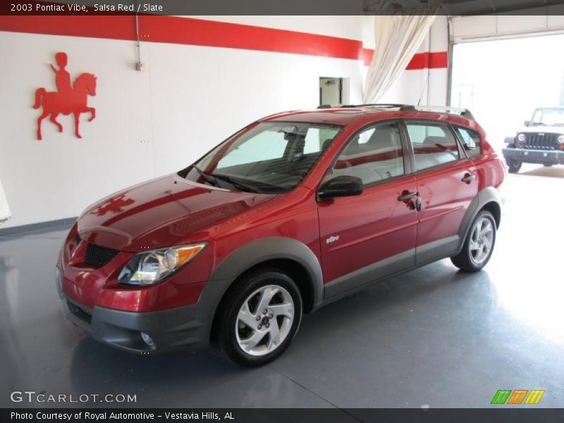 Salsa Red / Slate 2003 Pontiac Vibe