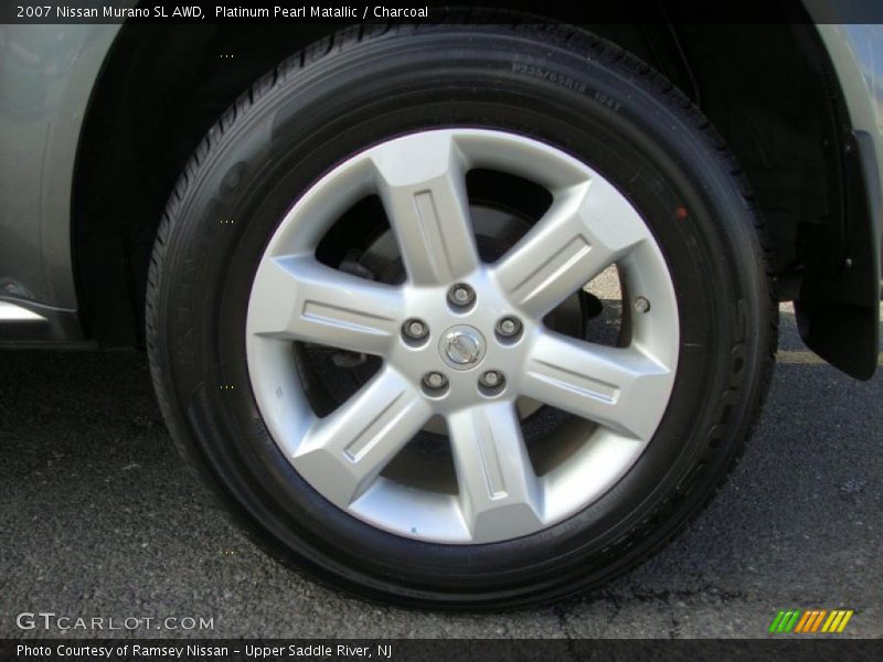 Platinum Pearl Matallic / Charcoal 2007 Nissan Murano SL AWD