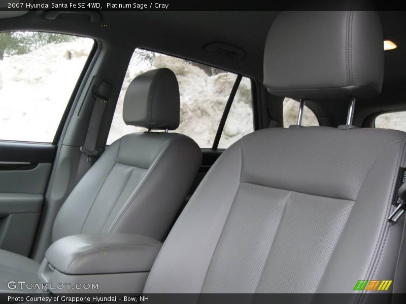 Platinum Sage / Gray 2007 Hyundai Santa Fe SE 4WD