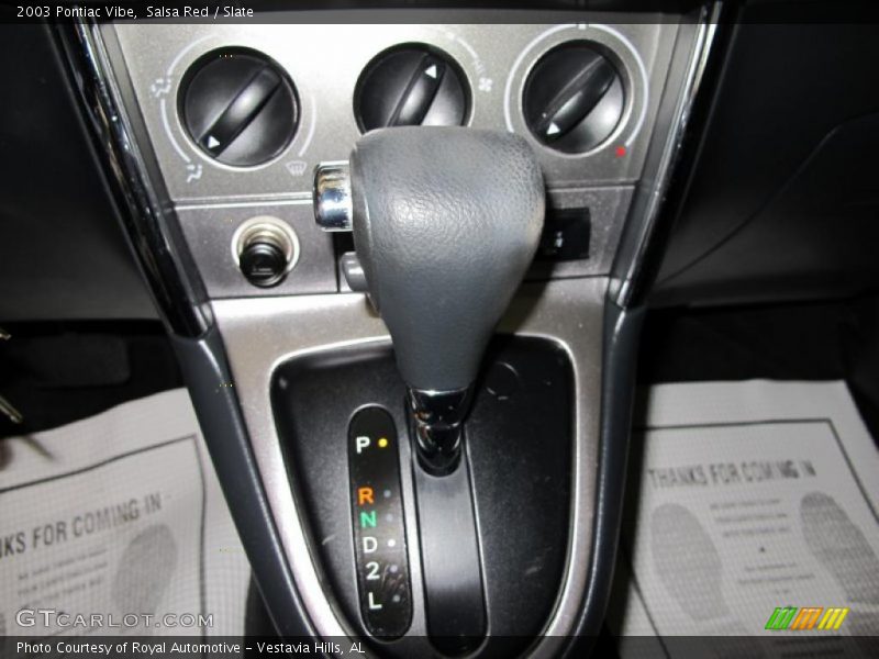 Salsa Red / Slate 2003 Pontiac Vibe
