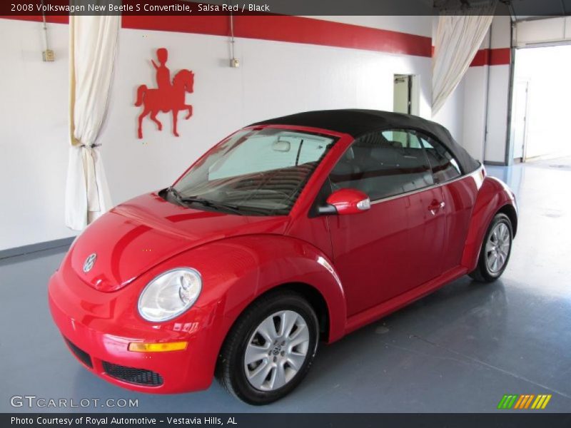 Salsa Red / Black 2008 Volkswagen New Beetle S Convertible