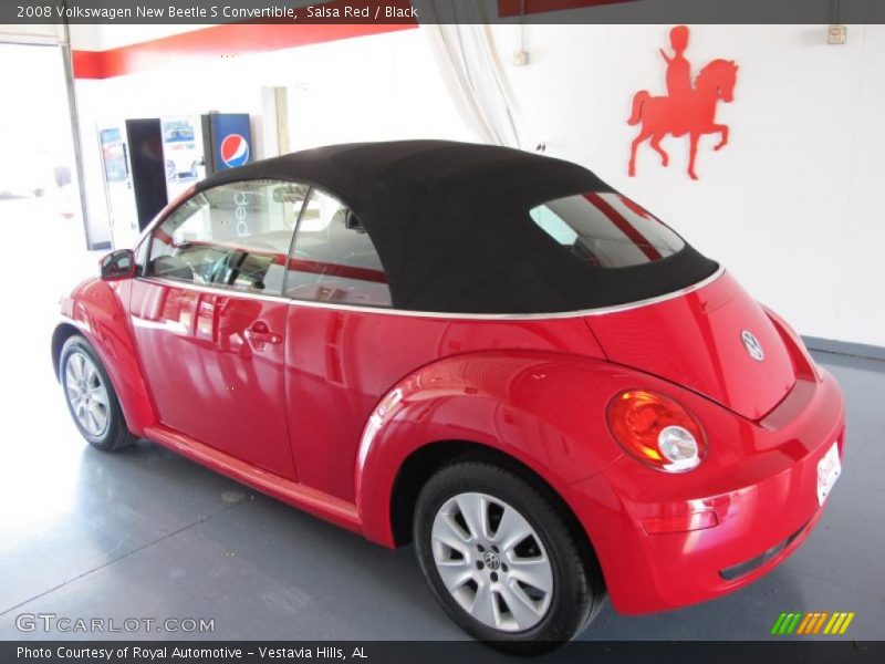 Salsa Red / Black 2008 Volkswagen New Beetle S Convertible