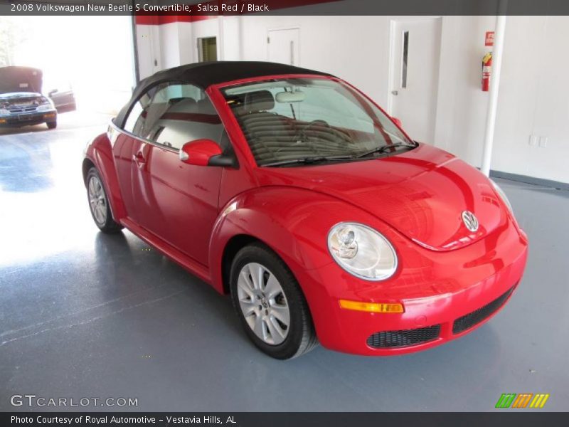 Salsa Red / Black 2008 Volkswagen New Beetle S Convertible