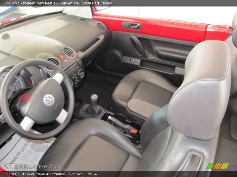 Salsa Red / Black 2008 Volkswagen New Beetle S Convertible
