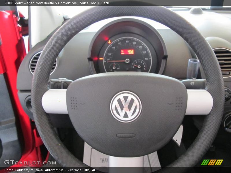 Salsa Red / Black 2008 Volkswagen New Beetle S Convertible