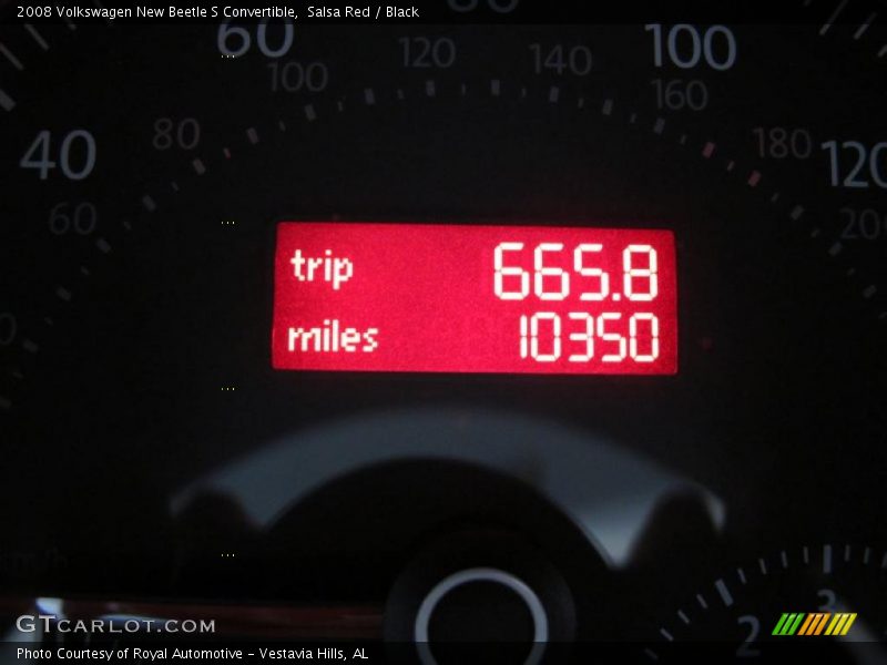 Salsa Red / Black 2008 Volkswagen New Beetle S Convertible