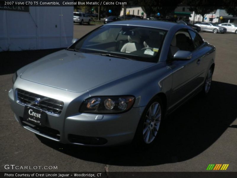 Celestial Blue Metallic / Calcite Cream 2007 Volvo C70 T5 Convertible