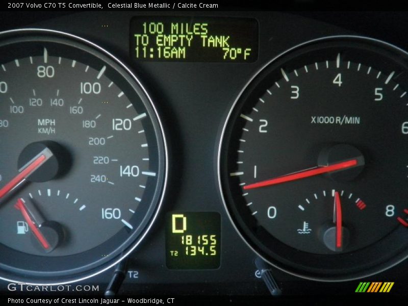 Celestial Blue Metallic / Calcite Cream 2007 Volvo C70 T5 Convertible