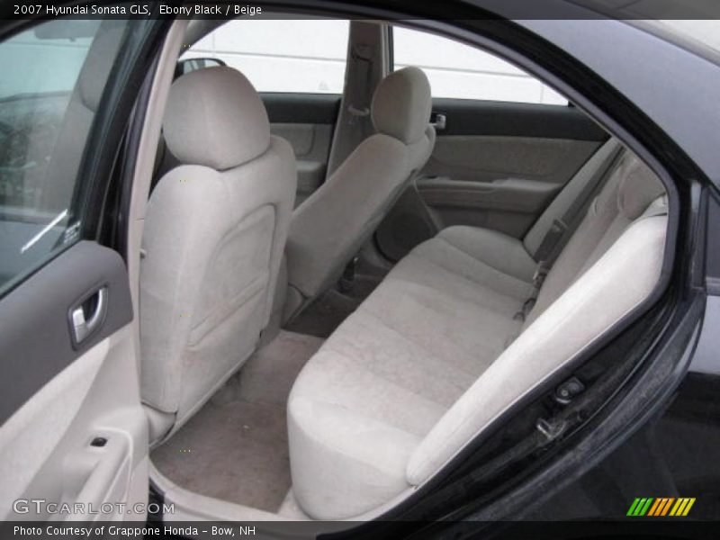 Ebony Black / Beige 2007 Hyundai Sonata GLS