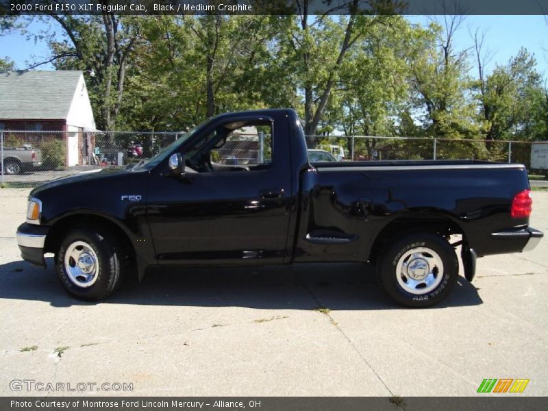 Black / Medium Graphite 2000 Ford F150 XLT Regular Cab